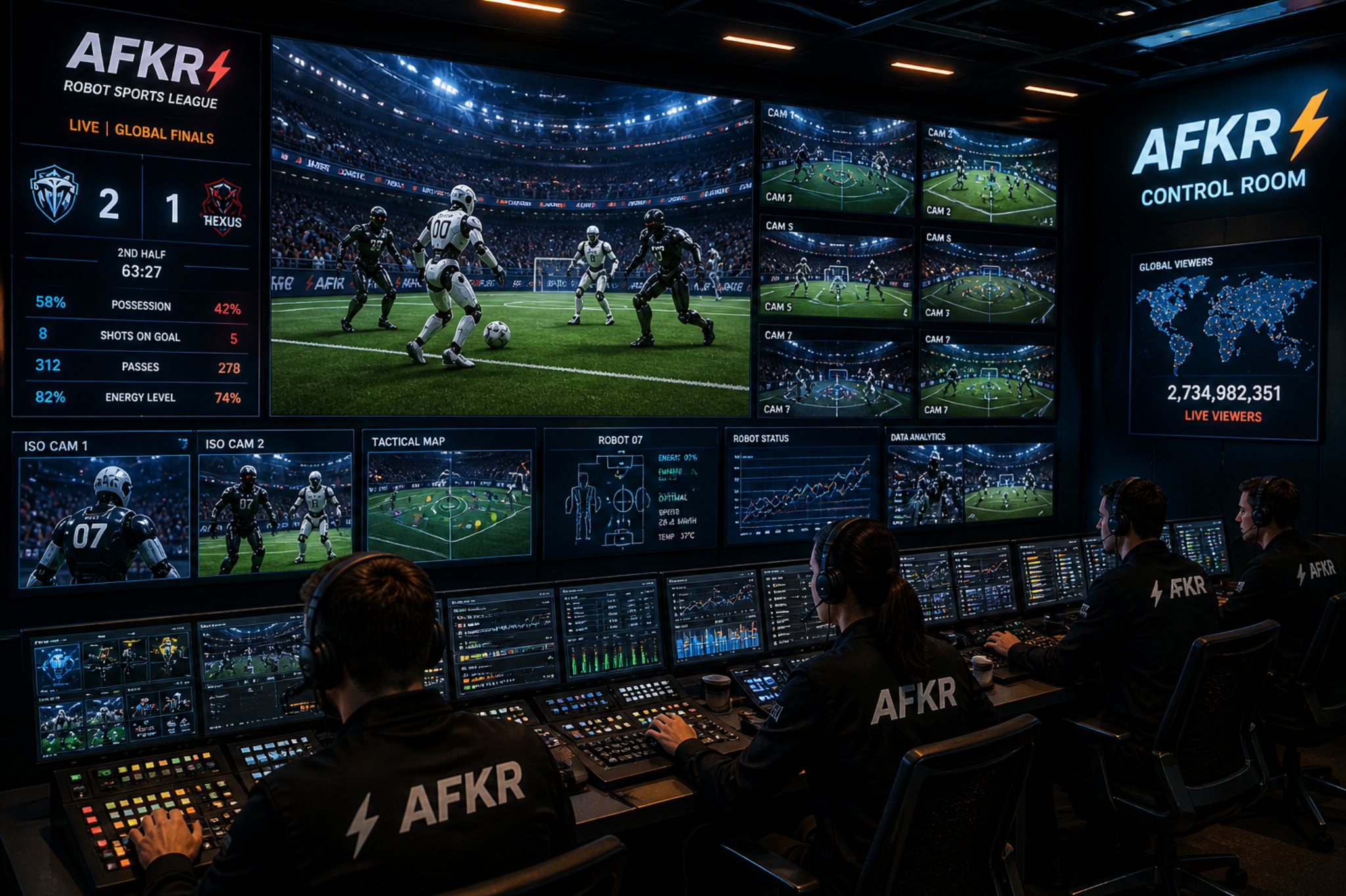 AFKRobot broadcast control room
