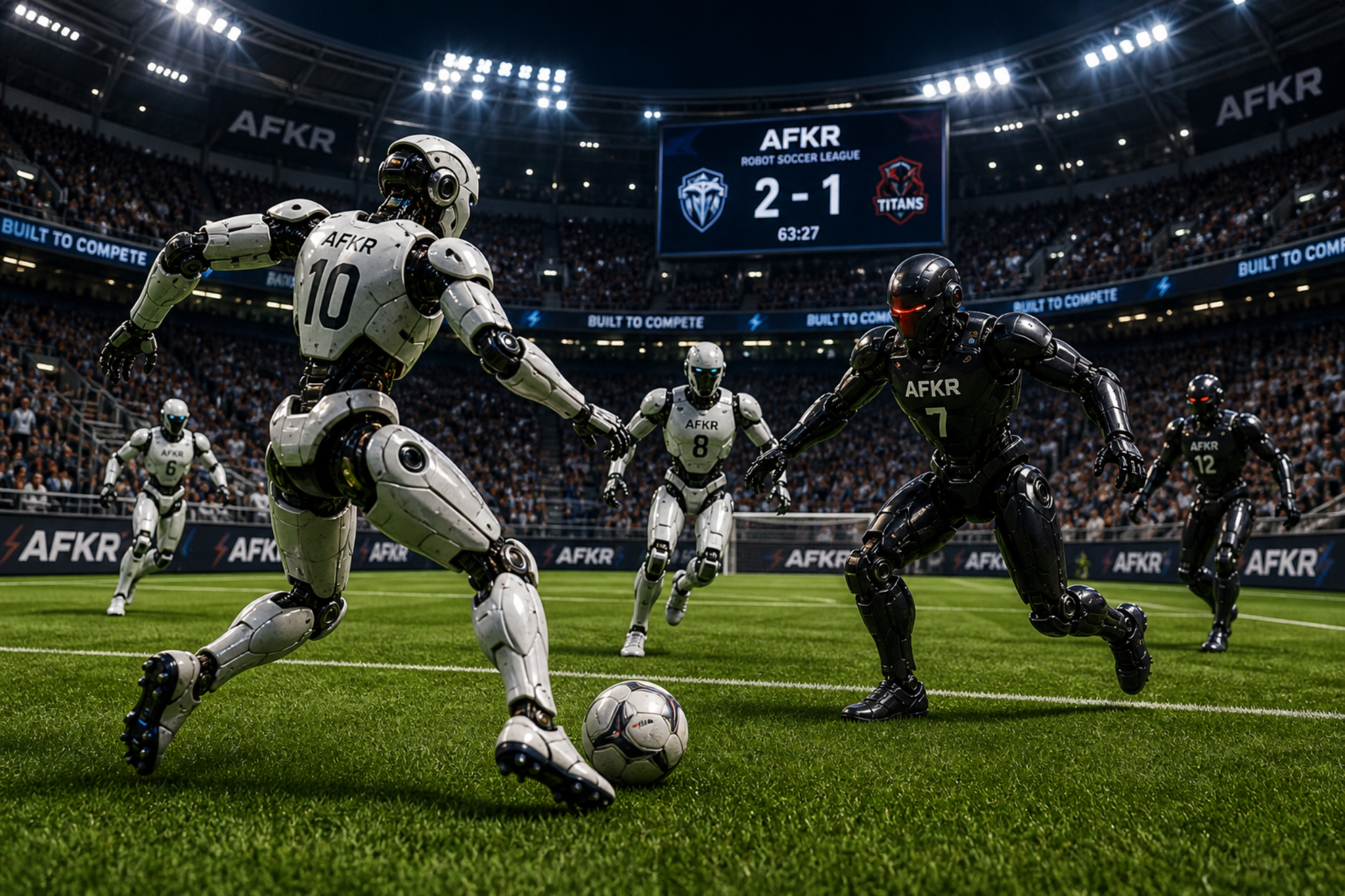 Robot soccer match